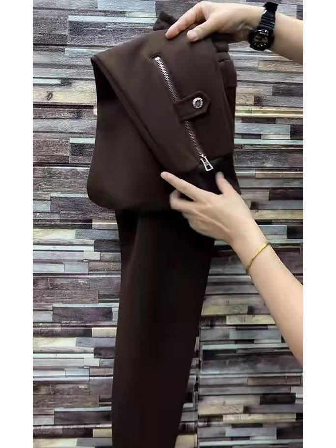 Женские гаремные спортивные штаны на флисовой подкладке: Плотные, Стройнящие, Спортивные, Универсальные, Повседневные, Модные джоггеры на осень/зиму 2025.