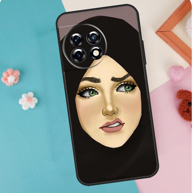 Islamic Muslim Hijabi Girls Case For OnePlus 12 11 9 10 Pro 9RT 10T 10R 12R OnePlus Nord N10 N20 CE 2 3 Lite 2T Coque