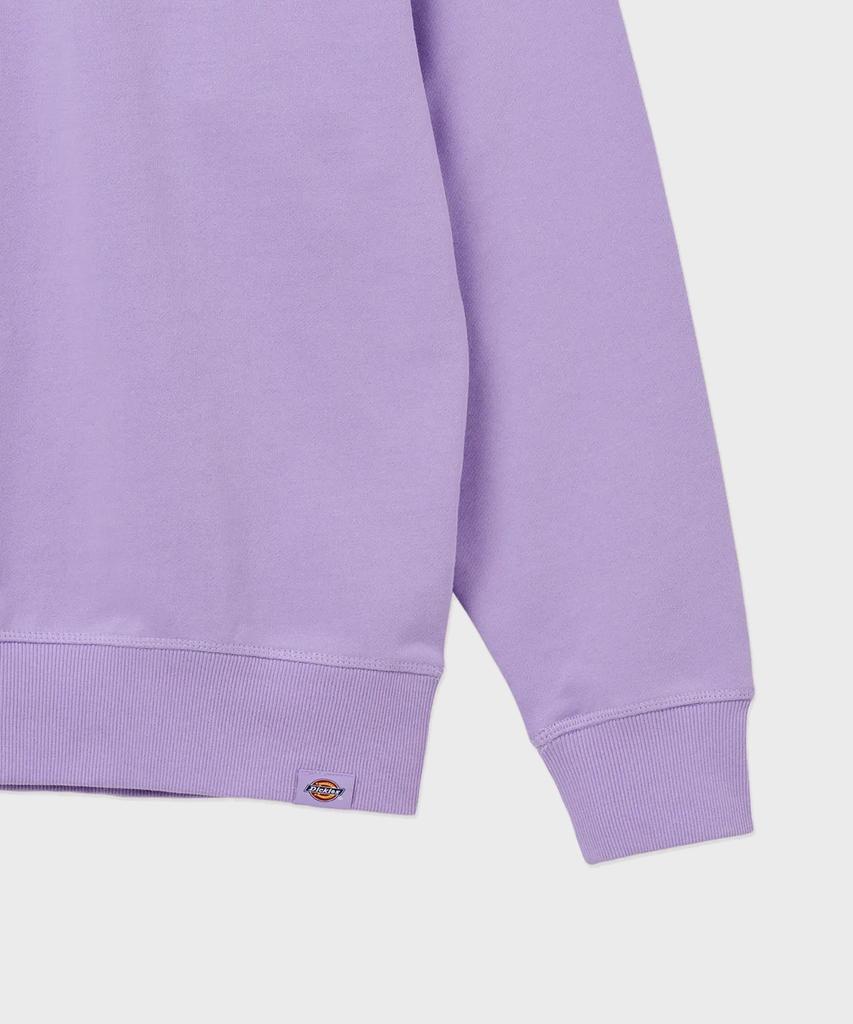 DICKIES French Terry Relaxed Small Embroidered Logo Crewneck Purple Rose