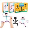 Спорт Деревянный Человек Материал DIY Пазл Игрушки Доски Обучающая Игра Игрушка для Раннего Развития для Детей Дошкольного Возраста Тренировка Мелкой Моторики