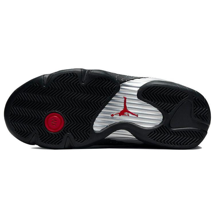 Женские кроссовки Air Jordan 14 Retro Low Red Lipstick Black Metallic-Silver Gym-Red DH4121-006