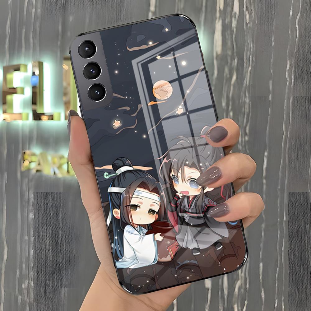 Чехол для телефона Mo Dao Zu Shi для Samsung A25 A13 A33 5G A54 A36 A35 A56 A52 A14 Ударопрочная стеклянная крышка