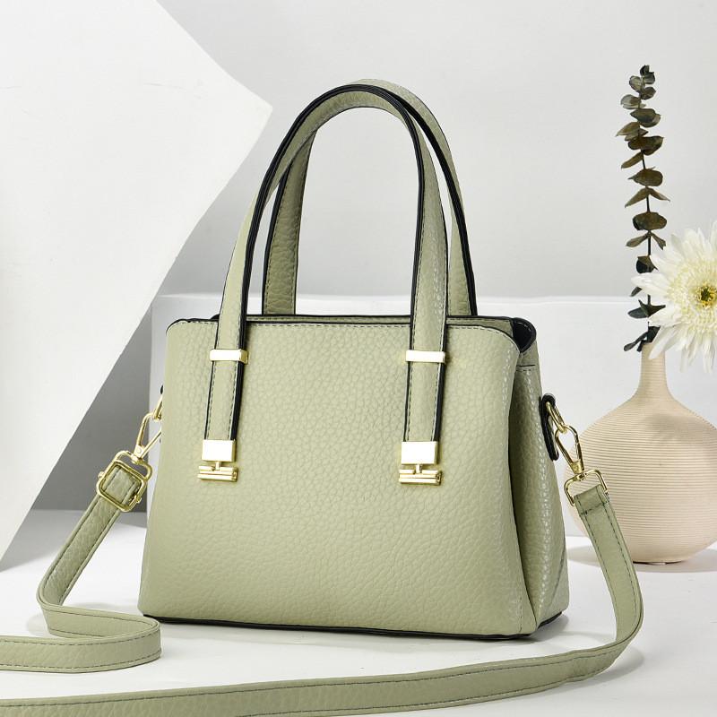 Chic Womens Handheld Pu Shoulder Bag With Inner Pocket For Outings Casual