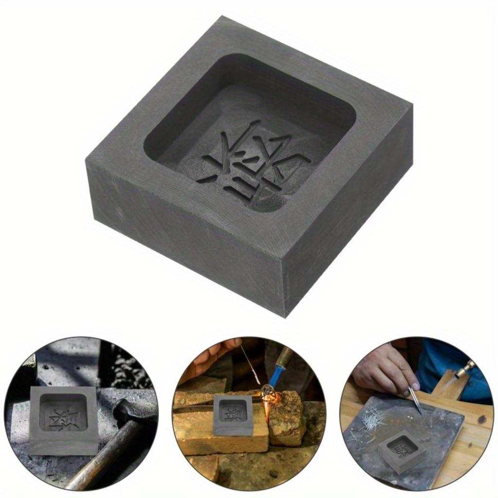1pcs Casting Graphite Molds DIY Metal Molds Alchemical Waste Melting Tools Profiled Graphite Molds Precious Metal Ingot Slots