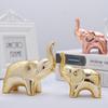 1PC Ceramic Elephant Statue Animal Sculpture Craft Home Office Desktop Decor Wealth Lucky Ornament Christmas Mothers Day Gift