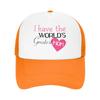 У меня Самая Лучшая Мама в Мире Индивидуальные Сетчатые Бейсболки WoУнисекс Унисекс Персонализированные FeУнисекс Пляжная Кокетливая Шляпа Кепка Снэпбэк