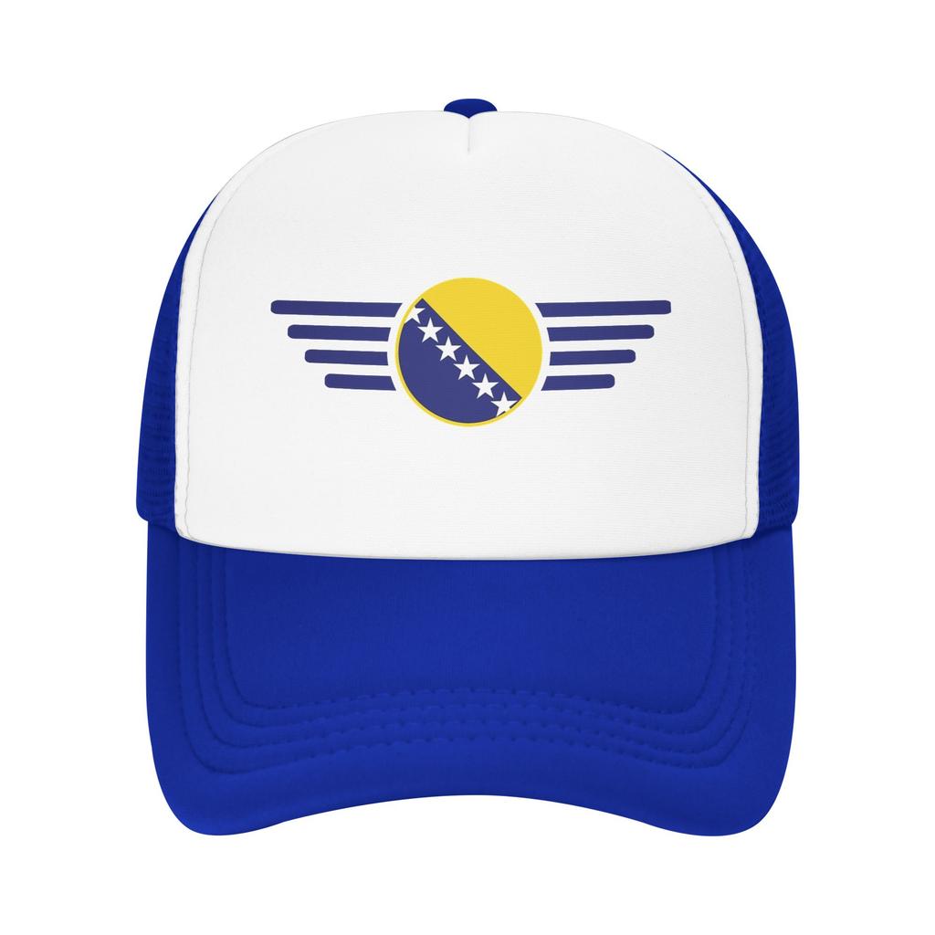 Bosnia and Herzegovina Flag Mesh Baseball Caps Unisex Women Casual Sun Hats Hat Breathable Summer Trucker Hat