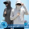 Men's Fishing Sun Protection Suit: UV-Resistant, Quick-Drying, Breathable Mesh with Face Cover.