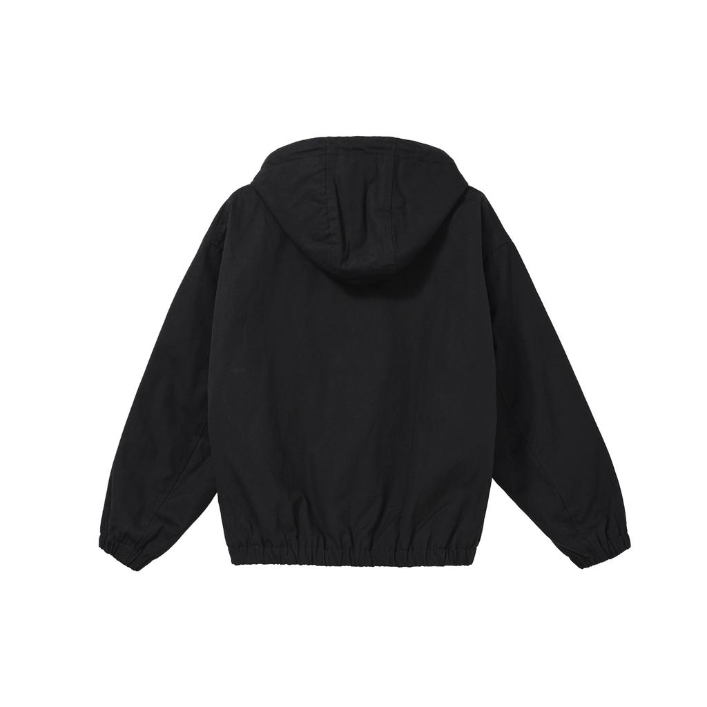Uniqlo Однотонная повседневная куртка-толстовка на молнии мужская куртки Черный 452169-09