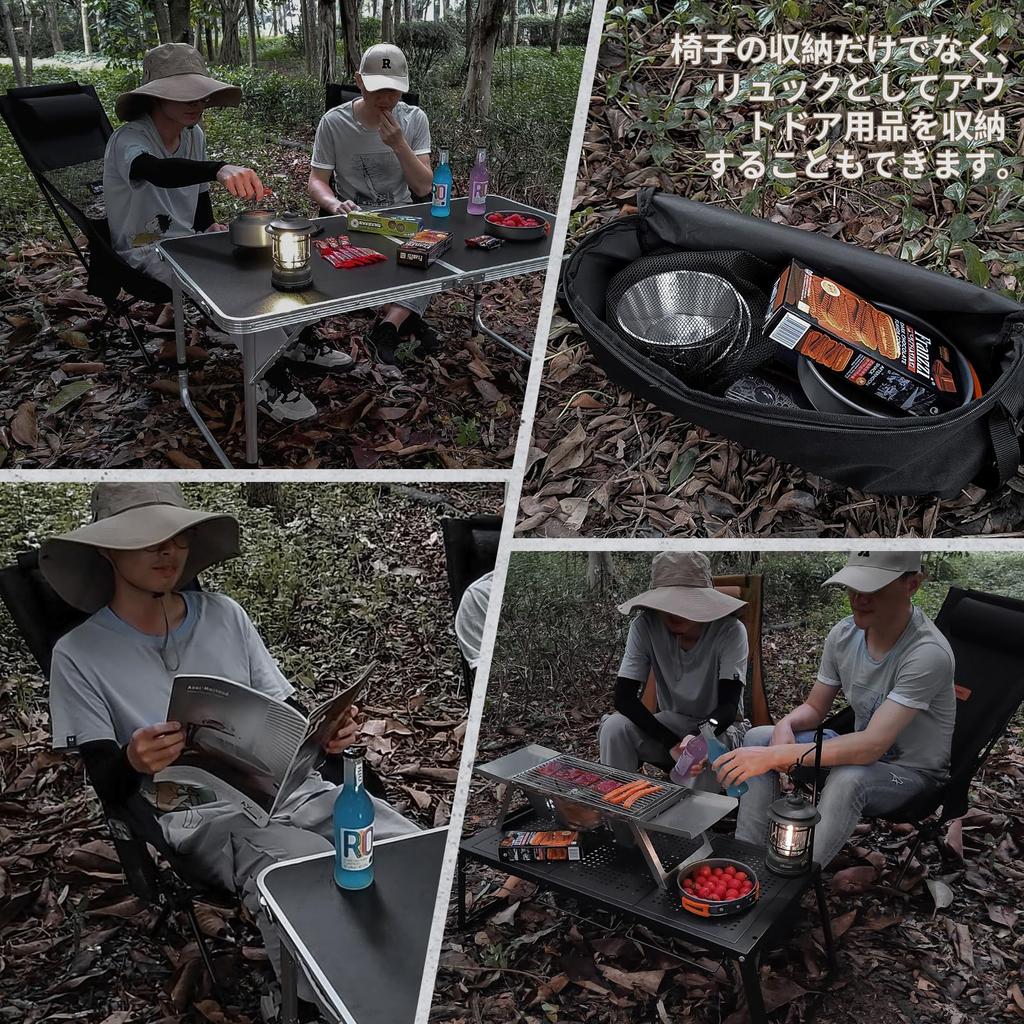 DesertFox Outdoor with Ultra Lightweight Developed Cup Capacity Camping Compact High Back Storage Bag Convenient for Mountain Portability 0088 Chair,