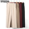 Mom's Summer Pants Straight Leg Casual Loose Cropped Pants Middle-aged and Elderly Women's Pants