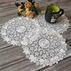 2pcs Vintage White Lace Table Mat, Plate Mat,  Home Kitchen Dinning Table Decoration