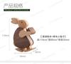 Novel and Creative Wooden Toy Decoration Wooden Little Rabbit Slope Doll Walking Little White Rabbit Home Accessories Decor