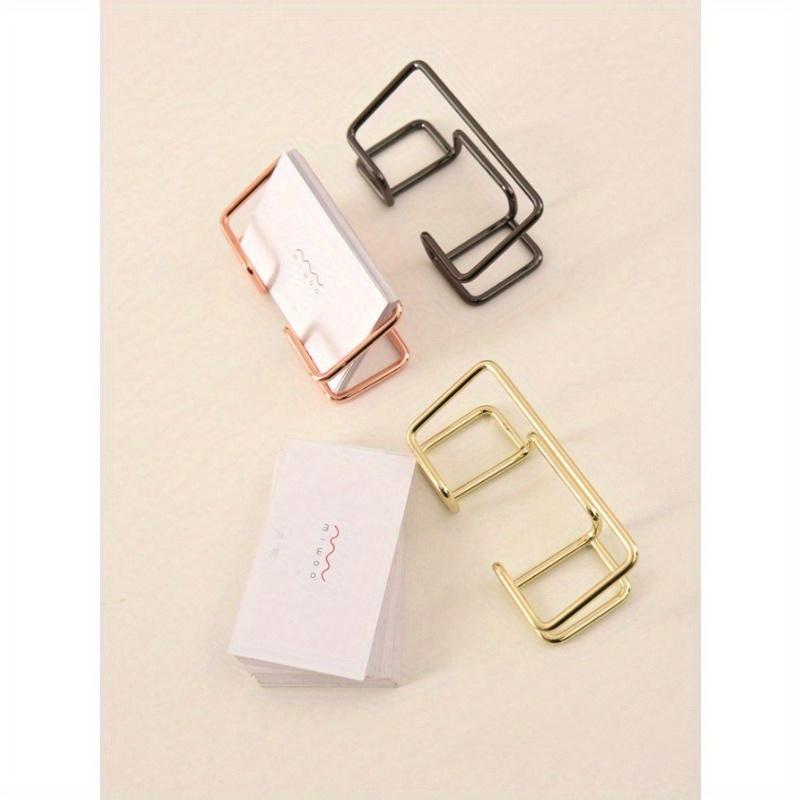 1 шт. Гальванизированный металлический держатель для визиток, Хранение визиток, Органайзер для карточек для вечеринок и мероприятий, Держатель для визиток