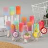 Refillable Lip Glaze Bottle with Keychain – Empty Gradient Tube for Liquid Lip Gloss or Samples