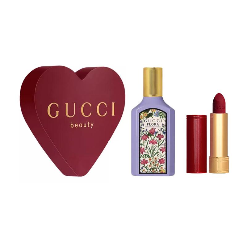 Gucci Набор парфюмерии Dreamy Mulan Помада в золотом тюбике Цвет Бархат Набор из двух предметов: Аромат Qimeng Mulan для женщин 50 мл + Бархатная губная помада Mist #509 3,5 г