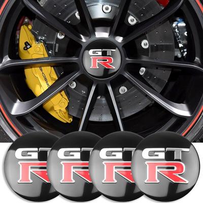 4psc 56 мм колпаки ступиц с логотипом GTR для Nissan-Juke Note Leaf Qashqai Tiida X-trail Teana Altima автомобильные аксессуары наклейка на центр колеса