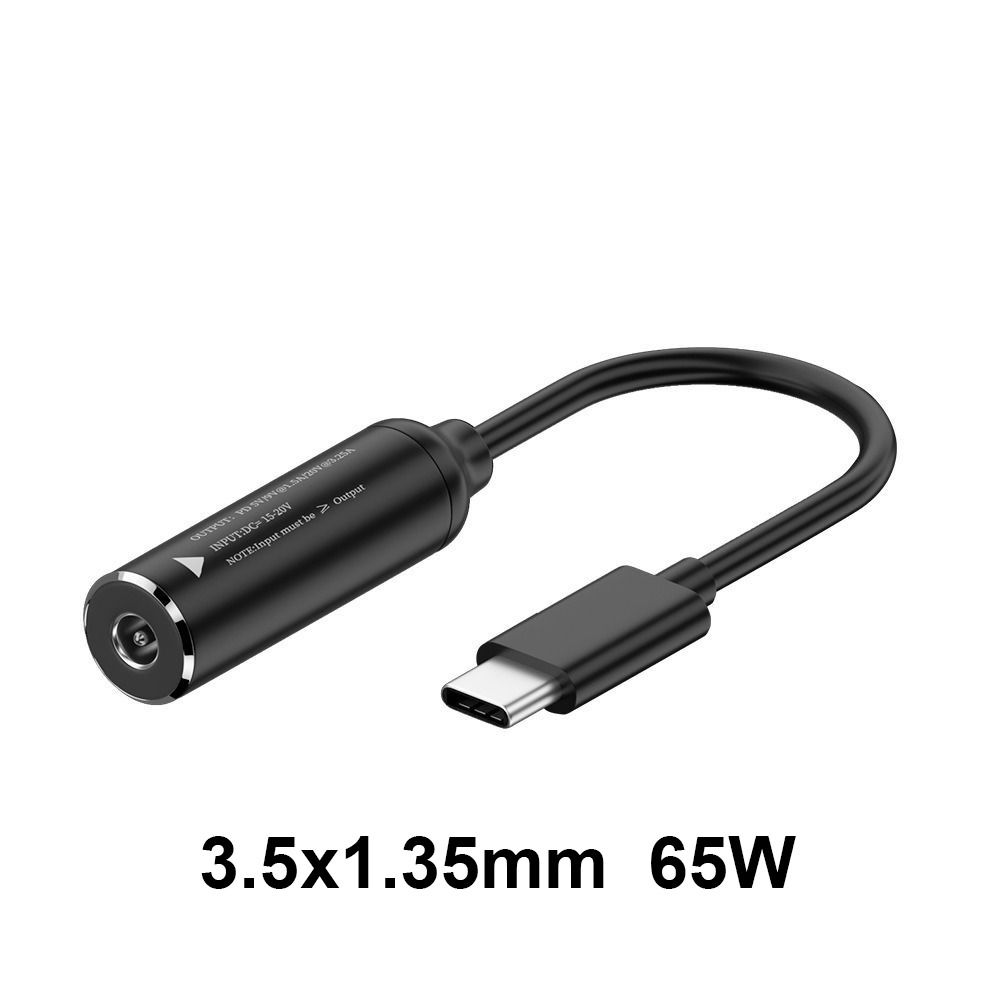 Professional Laptop Charger Connector DC To Type C PD 65W Power Adapter Converter