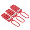 3PCS 6 Holes Tagout Hasps Electrical Insulation Lockout Hasp for Shutdown Maintenance 9mm Hole Diameter