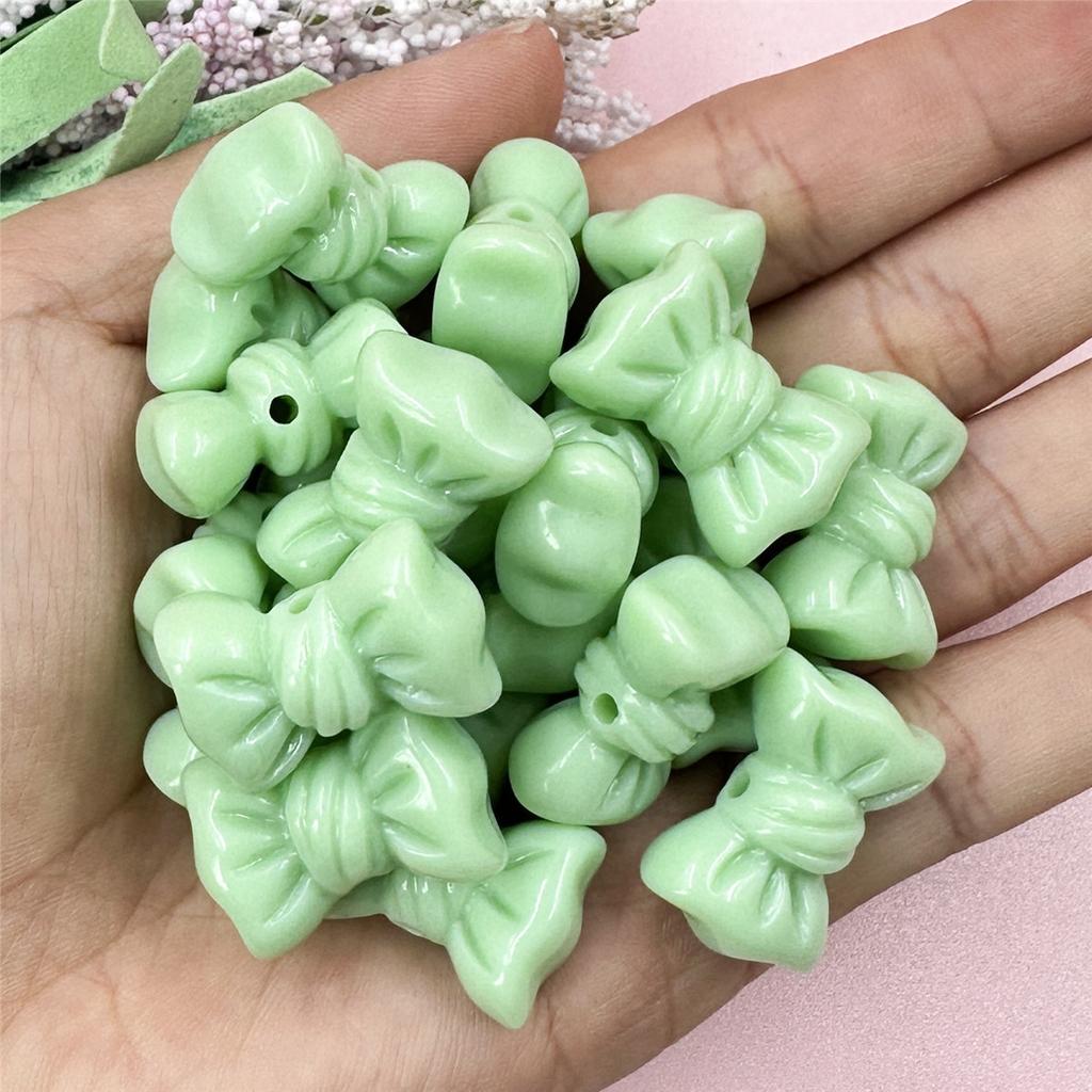 Материалы для бусин Мода 16*23мм Цепочка для мобильного телефона Изготовление браслета DIY Однотонный бантик Макарон 20шт Ювелирные аксессуары Аксессуары