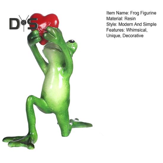 Миниатюрная статуэтка лягушки, скульптура лягушки из смолы, забавная статуэтка для домашнего декора, рабочего стола, спальни, офиса, класса