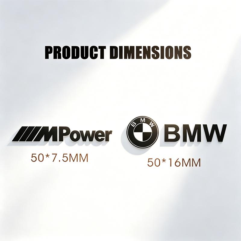 Car Metal Creative Stickers Waterproof Dirt-proof Stickers For BMW M Power G80 G06 G07 G42 G14 G15 G16 X1 F82 M2 M3 M4 M5 M6 M7 UE2