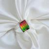Watermelon Tourmaline 925 Sterling Silver Ring Jewelry, Multicolored Tourmaline Ring