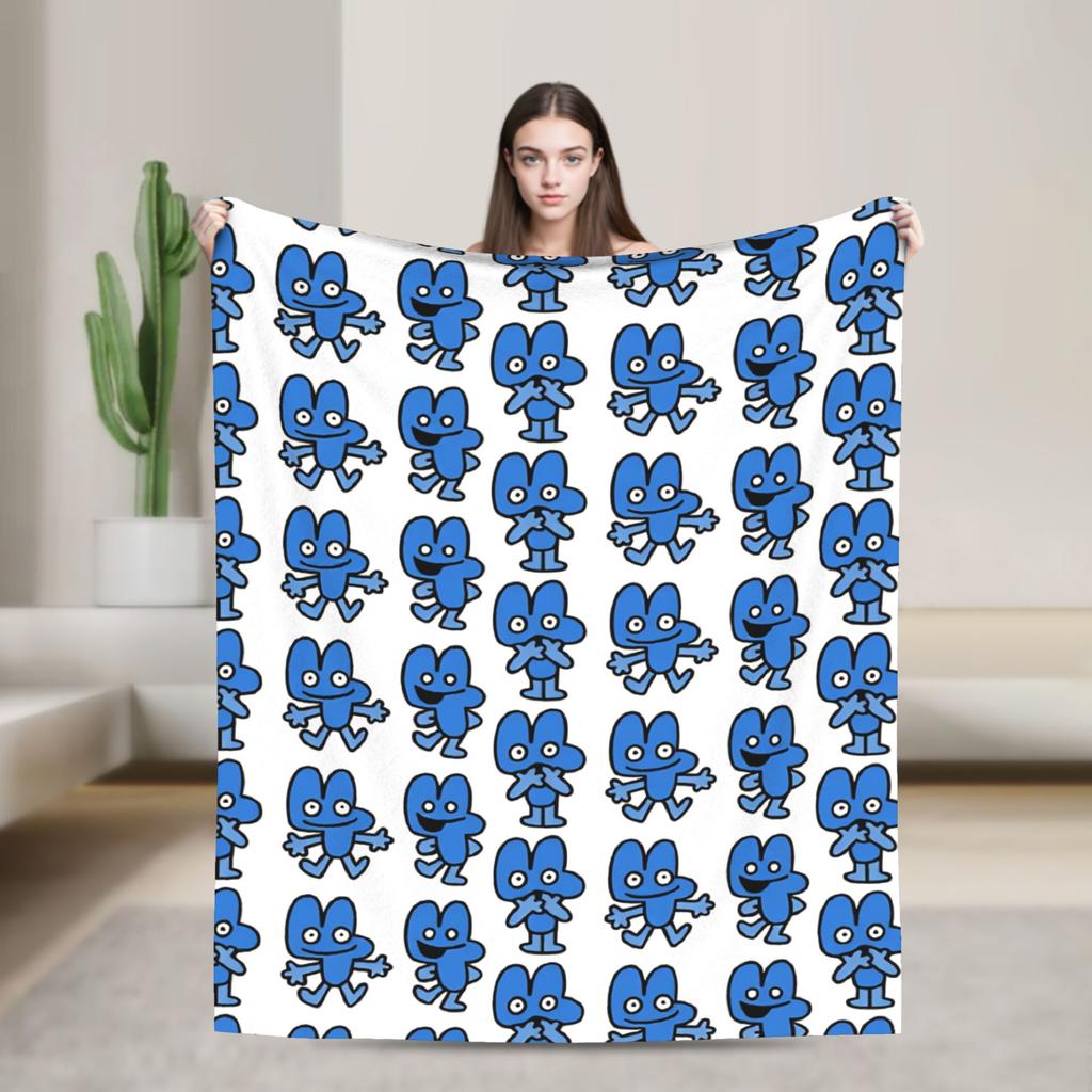 Super Soft Blanket Camping BFDI All Characters Throw Blanket BFDI Flannel Bedspread For Bedroom Pattern Sofa Bed Cover