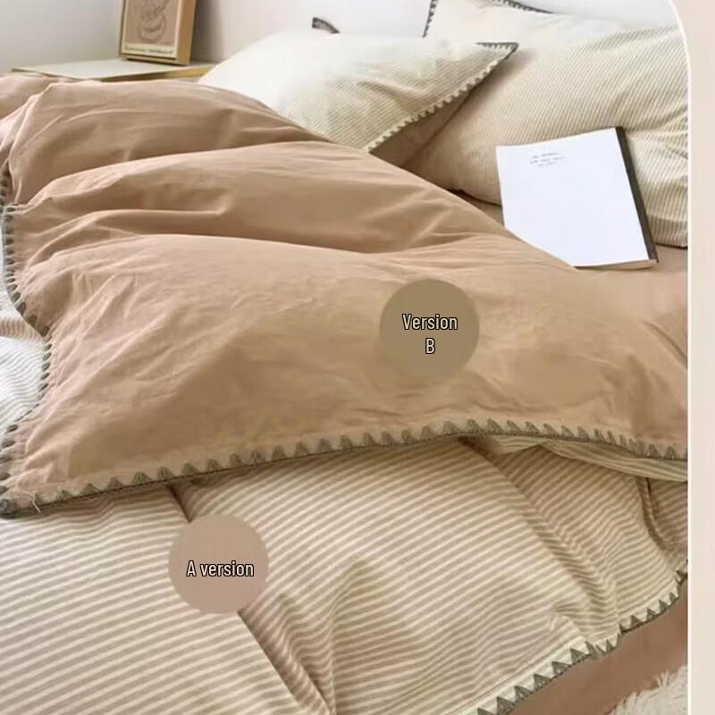 Хлопковое постельное белье Muji, 4 предмета, 100% хлопок