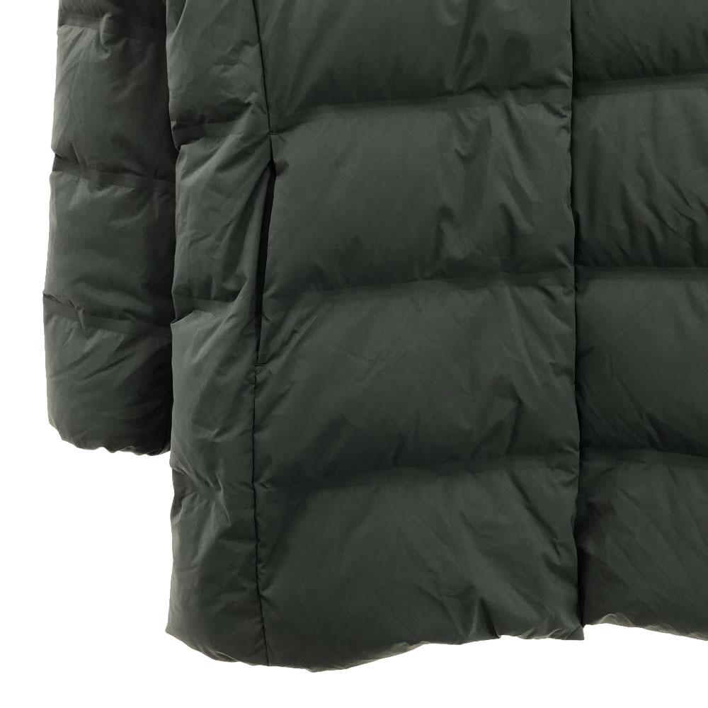 Uniqlo Бесшовное пуховое пальто S Оливковое Женское Б/У