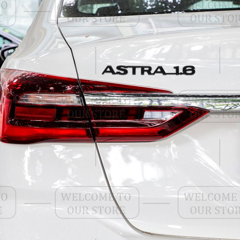 3D Stickers Metal ASTRA 1.6 Badge Car Trunk Body Emblem Decal Styling For Vauxhall VXR Opel Adam Meriva Insignia Mokka Zafira