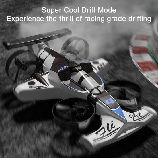 Игрушка Дрон с Пультом Управления 2-в-1 Наземный Воздушный Мини Самолет Машинка Игрушка Дети Взрослые Начинающий 2.4 ГГц RC