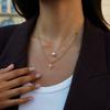 Колье-подвеска Yori из стеклянного жемчуга, геометрическое, с покрытием PVD 18K золотом, популярное, для повседневного ношения, элегантное, водостойкое, ювелирное изделие, аксессуар в подарок