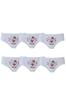 Набор из 6 трусиков для девочек, белые слипоны с хлопковым принтом, экономичное качество