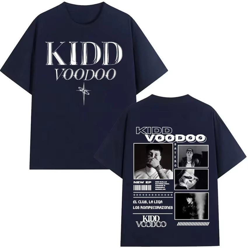 Rapper Kidd Voodoo Satiro Tour Harajuku Graphics 2026 Spring summer Tshirt Men Short Sleeve pure Cotton Casual Tops