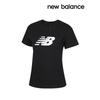 New Balance Футболка Half Club женская с коротким рукавом спортивная майка с логотипом черная wT43582 Bk