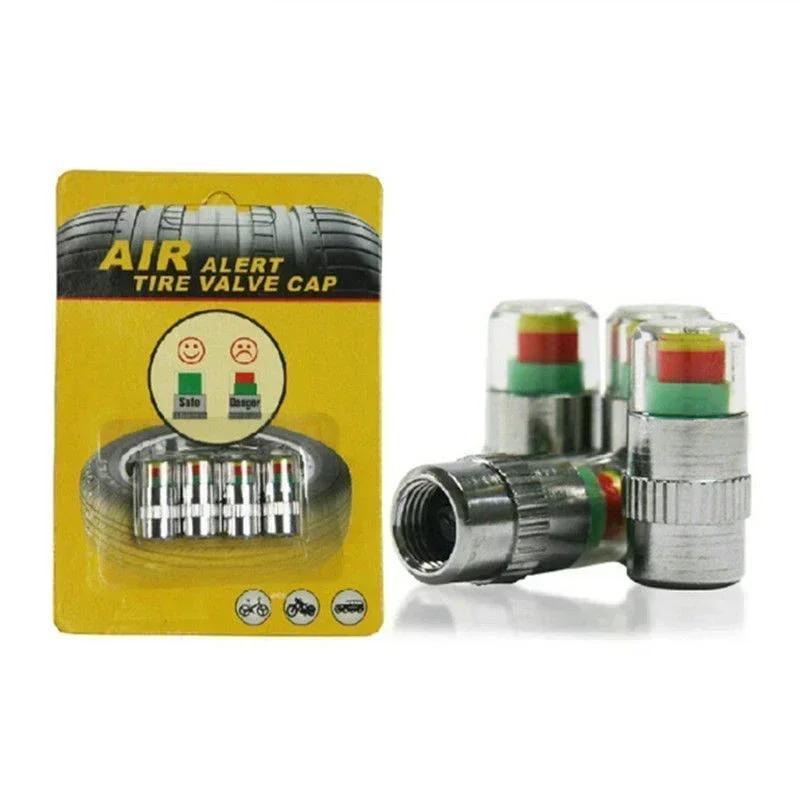 2/4pcs Tire Pressure Gauge Indicator Alert Monitoring Valve Cap Sensor External Valve Detection Car Tire Pressure Indicator