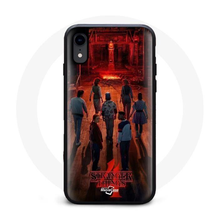 Case for iPhone XR - MANIACASE - Stranger Things - Flexible - Black - Fan Art Season 4