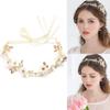 Elegant Floral Hair Accessories Bride Flower Hairband Crystal Daisy Headwear Crown Headband