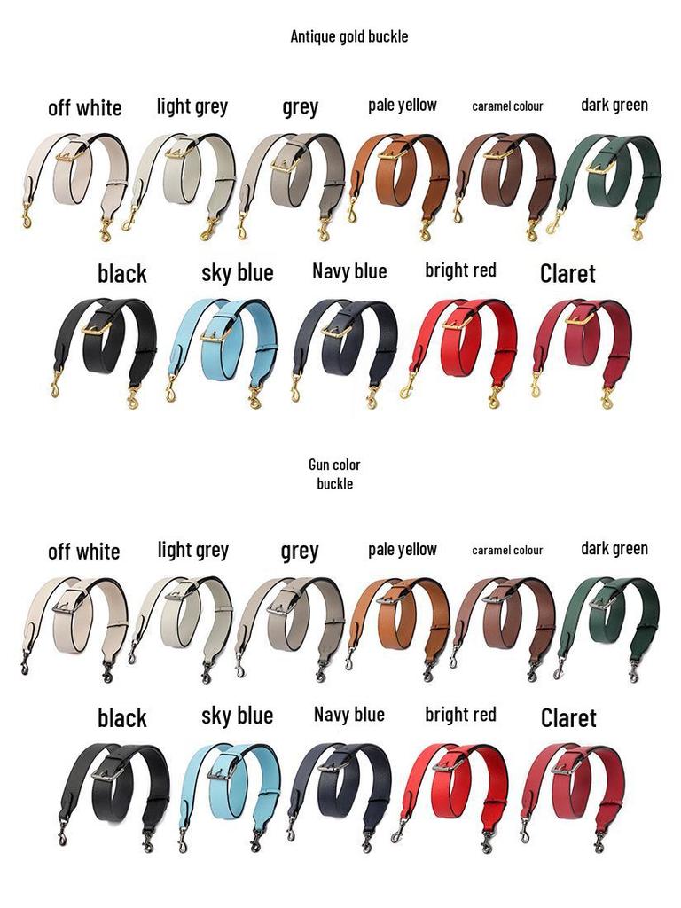 Универсальный широкий плечевой ремень из коровьей кожи с зернистой текстурой личи для сумки Dionysus (модель: MHS-A-9)