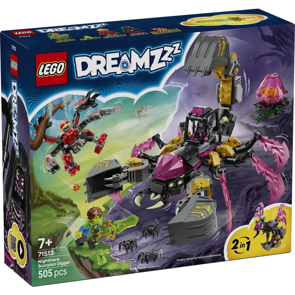 LEGO Dreams Игрушка-экскаватор «Скорпион кошмаров», конструктор для детей 7-9 лет