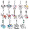 Медь Священный Благоприятный Защитник Слон Серия Подвеска Шарм Бусина Подходит Оригинальный Браслет Для Женщин DIY Ювелирные Изделия