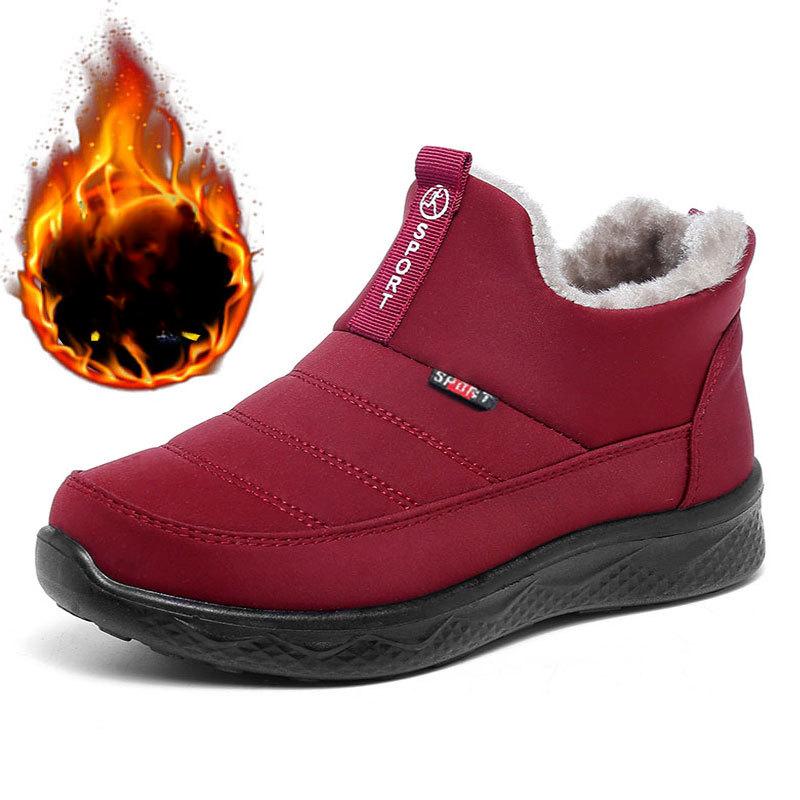 Женские зимние ботинки 2025 Новое поступление Женская обувь Обувь на платформе Женские ботинки на плоской подошве Теплые ботинки Женские повседневные плюшевые зимние ботинки Женские