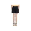 Fila American Series Solid Color Drawstring Straight Leg Knitted Shorts Women Shorts Black F11W329607FBK
