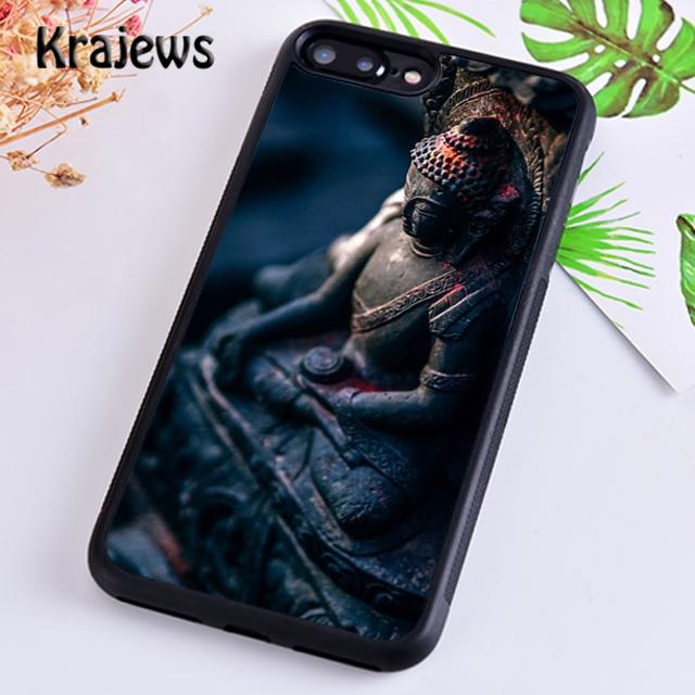 Krajews Буддизм Статуя Будды Винтажная Гаутама Чехол для Телефона Для iPhone 17 Air 16 15 14 plus 11 12 13 pro ma Fundas