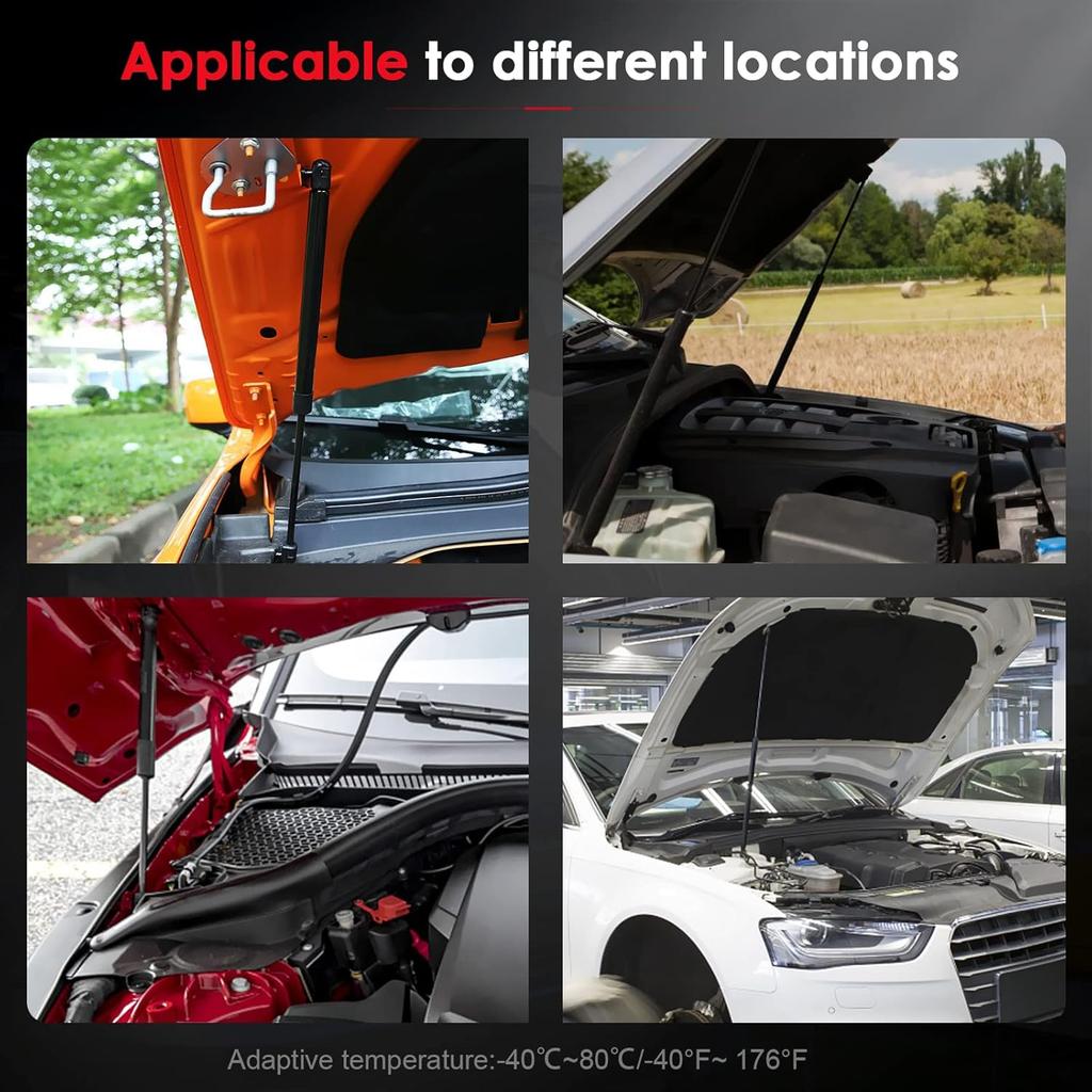 Front Hood Struts Shocks Lift Supports 4142 Gas Springs for Ford Explorer 2002 2003 2004 2005 2006 2007 2008 2009 2010, OEM# PM3021 SG404025, Pack of