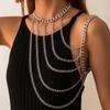 Personalized Multi-layer Chain Tassel Shoulder Chain Female Sexy Geometric Hanging Neck Collarbone Necklace Single