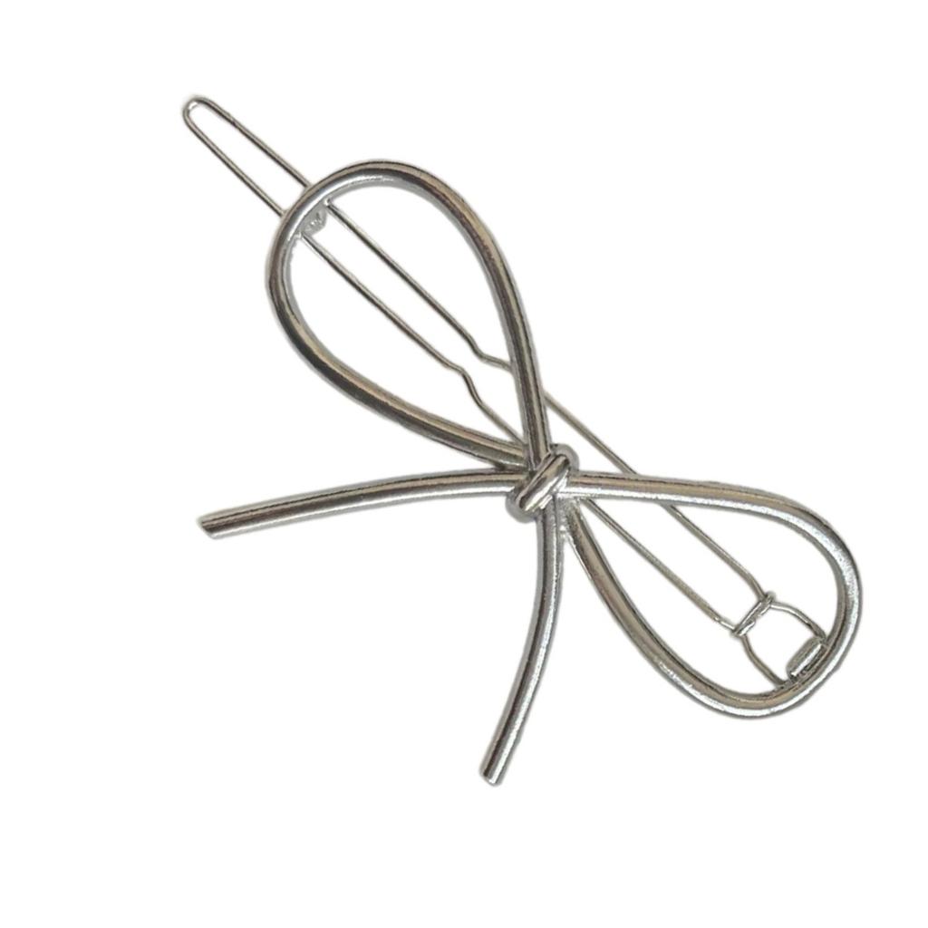 Electroplate Bowknot Hair Clip Metal Hair Clip Korean Hairpin Female Side Clip Cute Hair Decors Women Fashion Barrettes