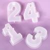3D Number Candle Holder Silicone Mold DIY Handmade Candlestick Plaster Epoxy Resin Concrete Casting Molds Home Desktop Decor