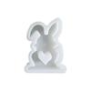 Heart Rabbit Candle Resin Mold Easter Rabbit Silicone Mould DIY Craft Molds Handmade Soap Baking Mold for Home Decor